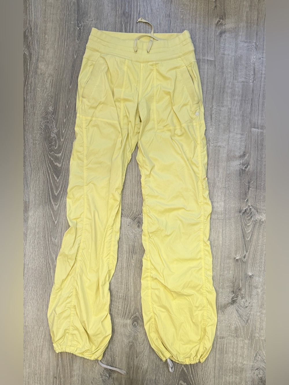 Lululemon Studio Pants Size 6 Long. Unlined. Lemon yellow.